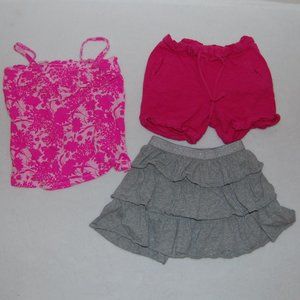 GAP Girls Size S (6-7), 100% Cotton, Bundle of 3: Skirt, Shorts, & Top